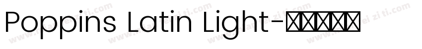 Poppins Latin Light字体转换